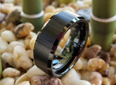 Products Tungsten Ring, Men's Tungsten Wedding Band, Men's Black Wedding Band, Black Tungsten Ring, Tungsten, Tungsten Band, Personalized Ring